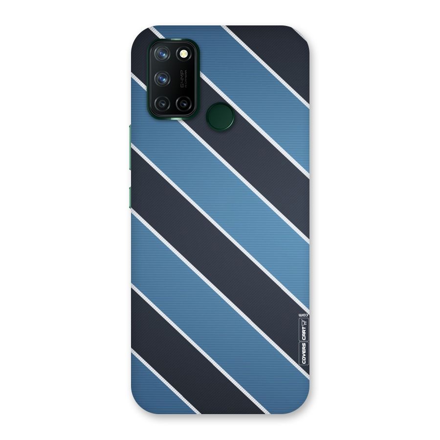 Blue Black Stripes Back Case for Realme 7i
