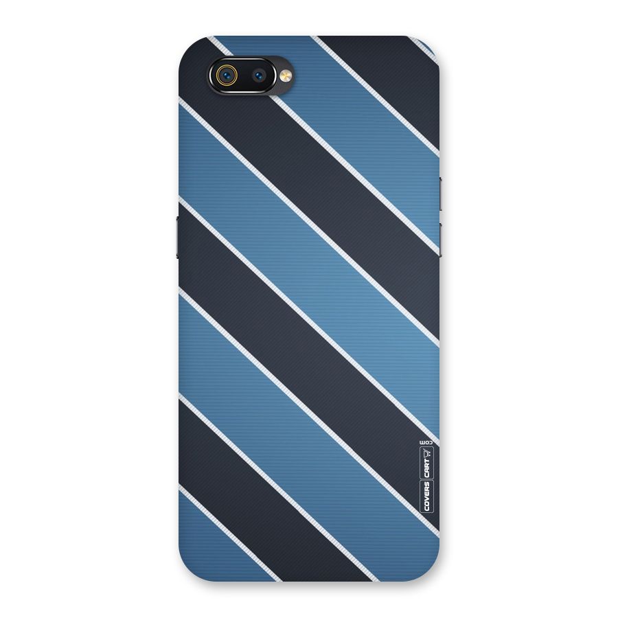 Blue Black Stripes Back Case for Realme C2