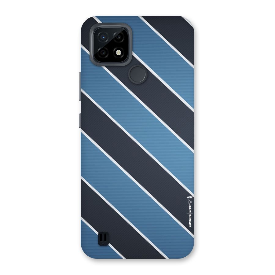 Blue Black Stripes Back Case for Realme C21