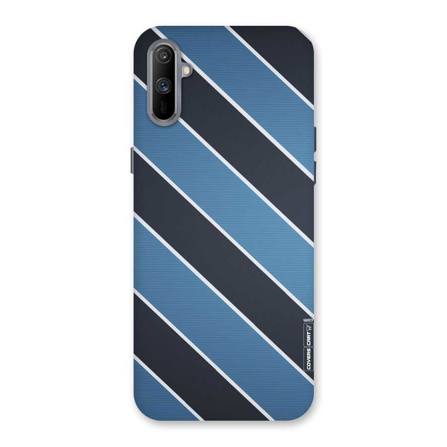 Blue Black Stripes Back Case for Realme C3