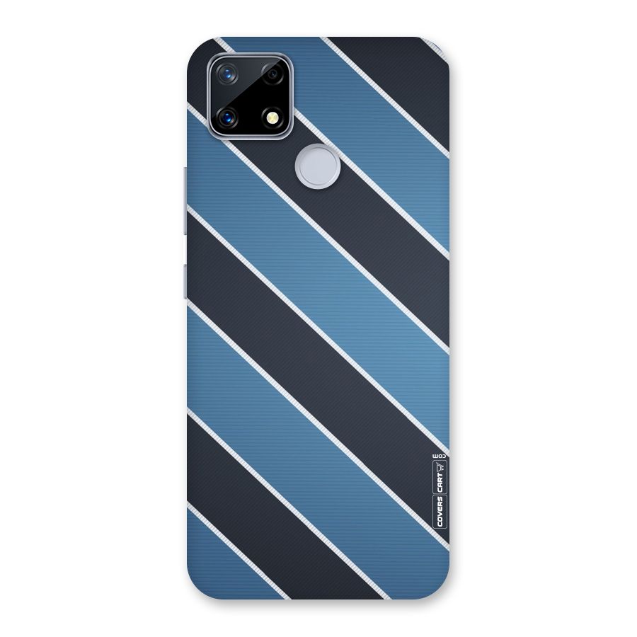 Blue Black Stripes Back Case for Realme Narzo 20
