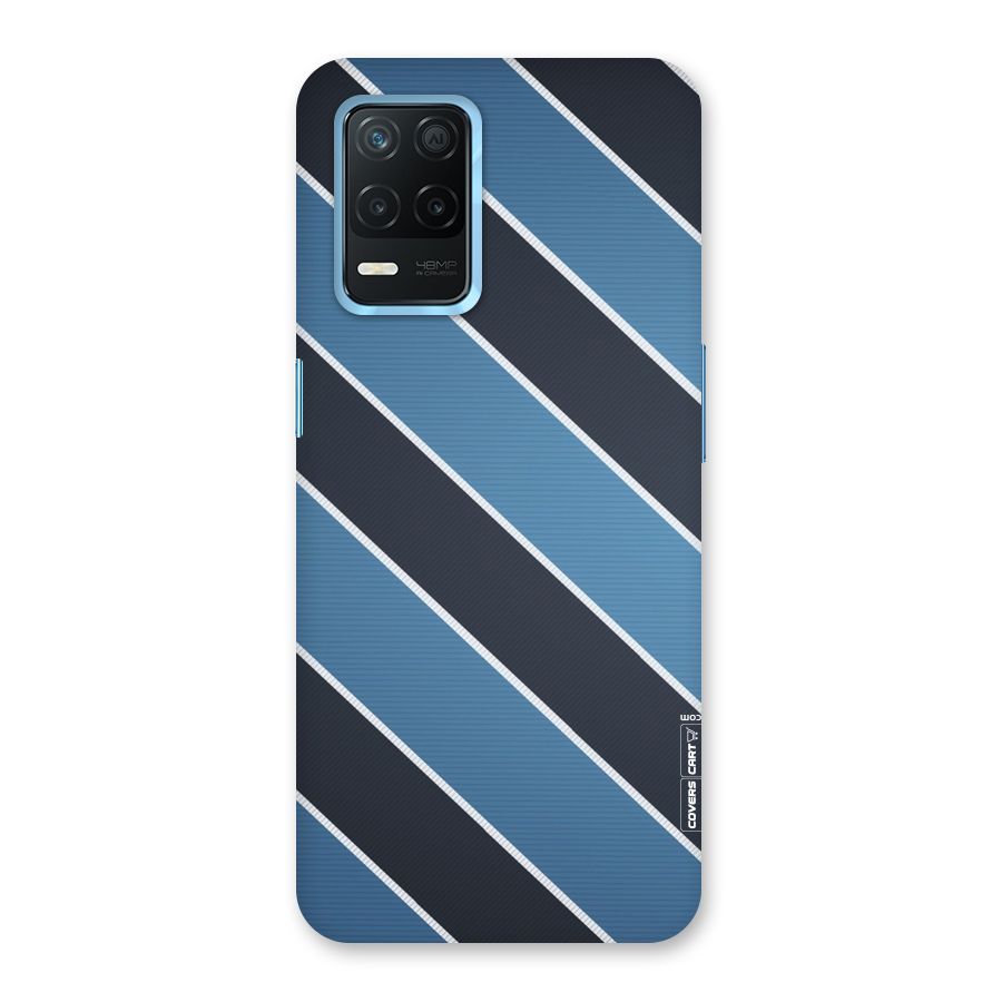 Blue Black Stripes Back Case for Realme Narzo 30 5G