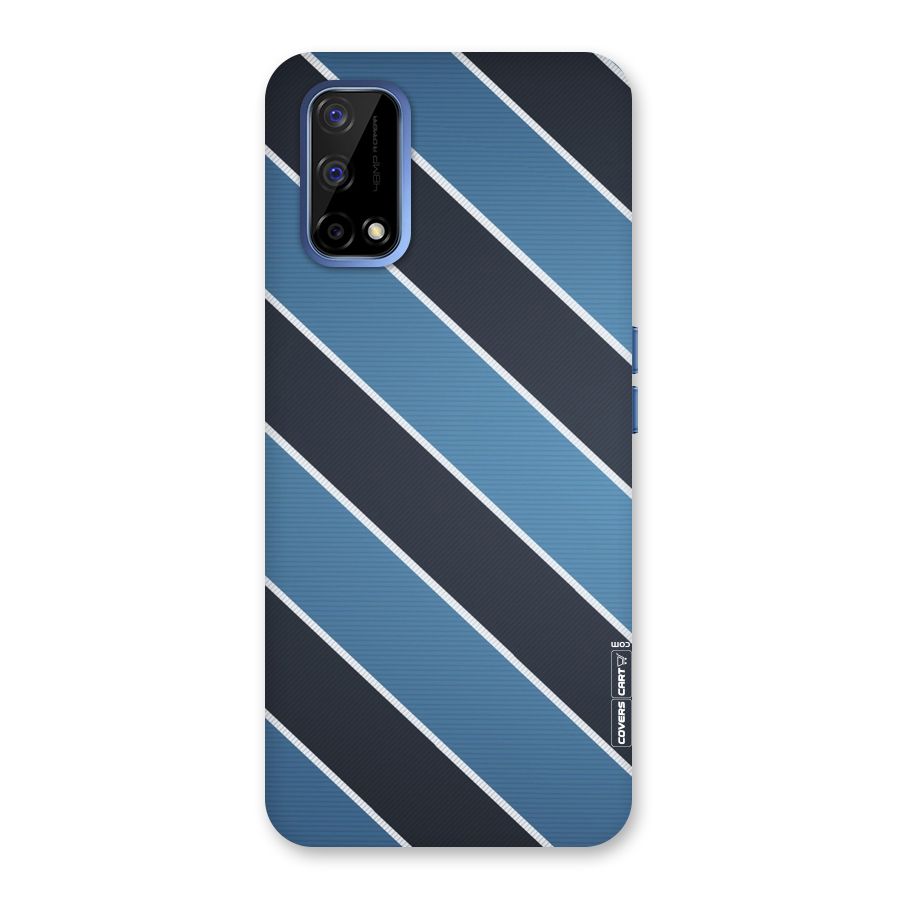 Blue Black Stripes Back Case for Realme Narzo 30 Pro