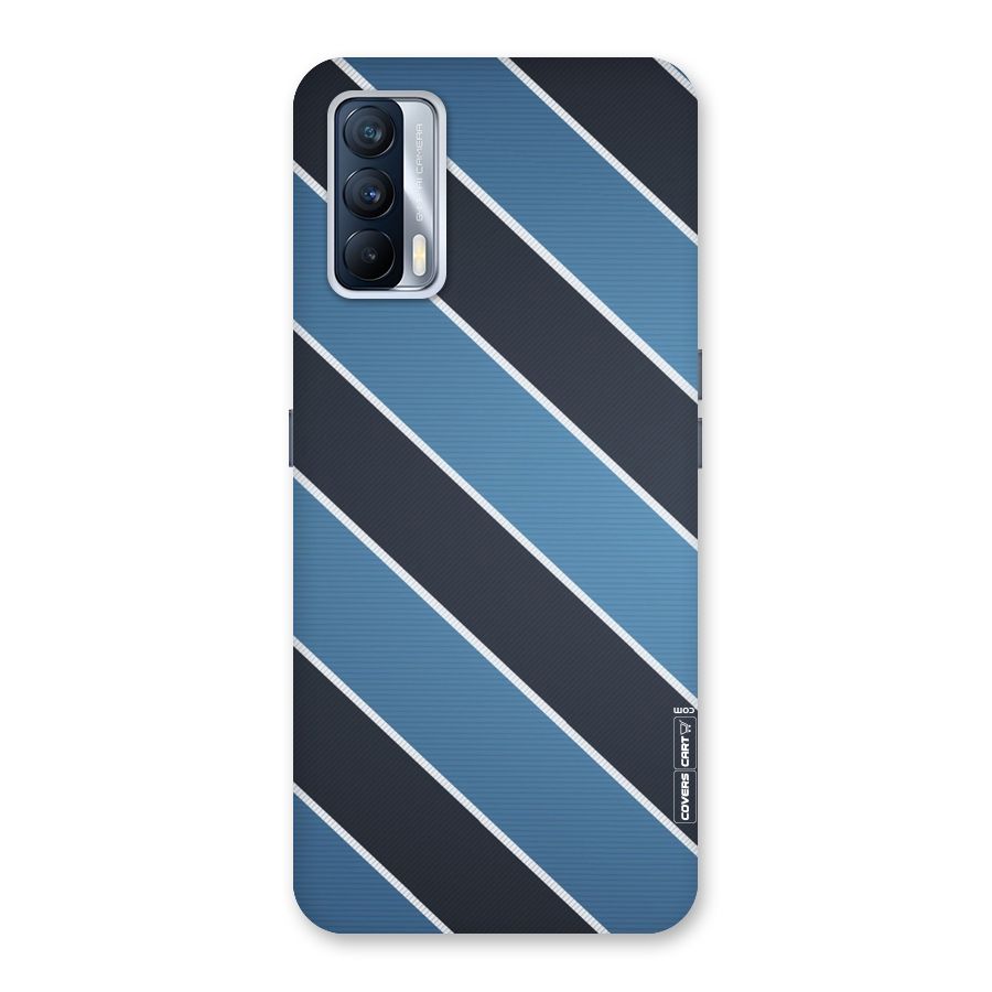 Blue Black Stripes Back Case for Realme X7