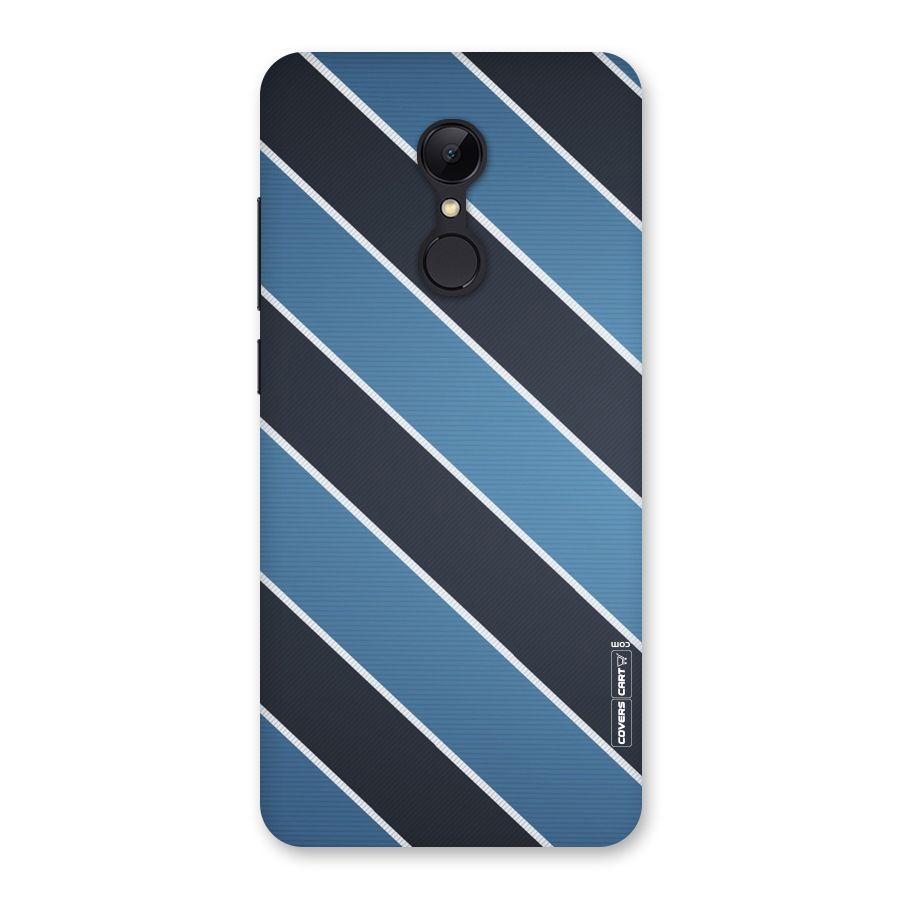 Blue Black Stripes Back Case for Redmi 5