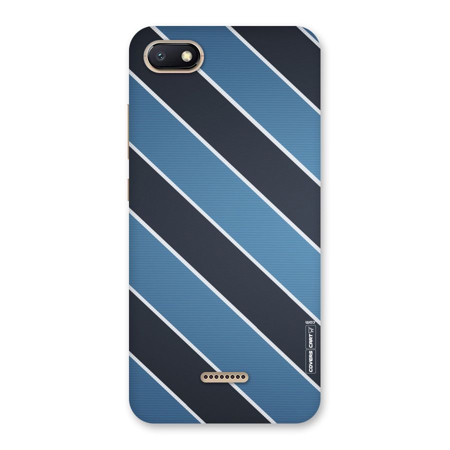 Blue Black Stripes Back Case for Redmi 6A