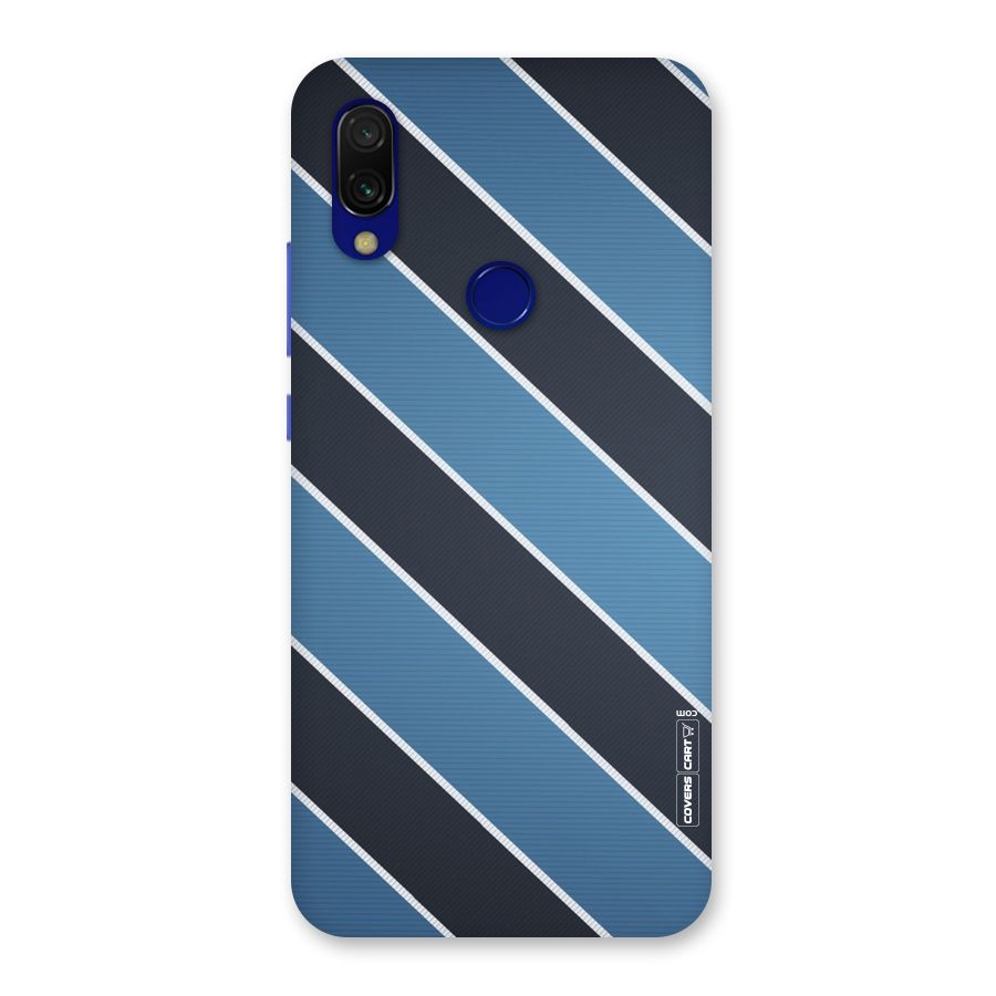 Blue Black Stripes Back Case for Redmi 7