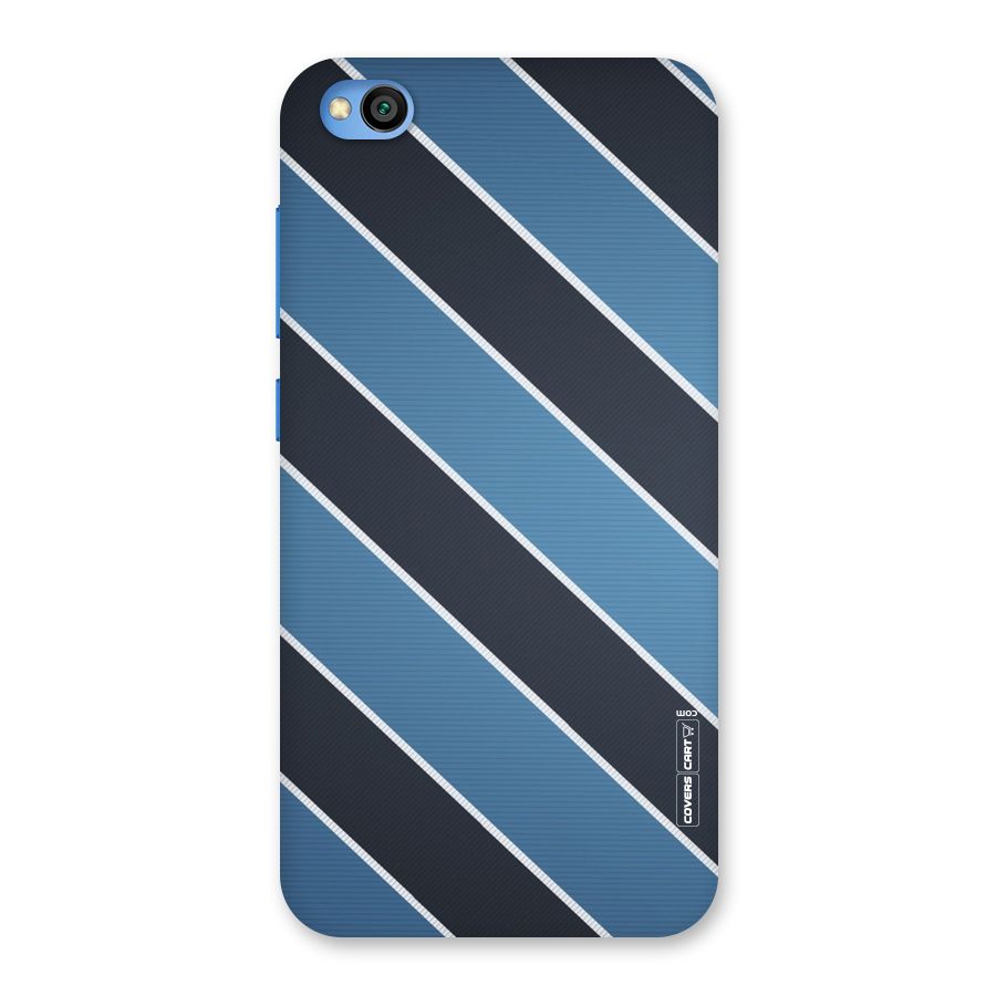 Blue Black Stripes Back Case for Redmi Go