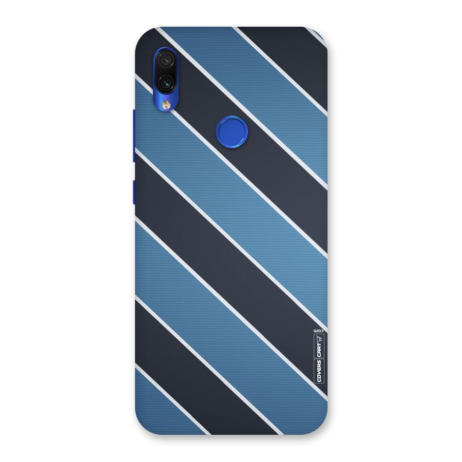 Blue Black Stripes Back Case for Redmi Note 7S