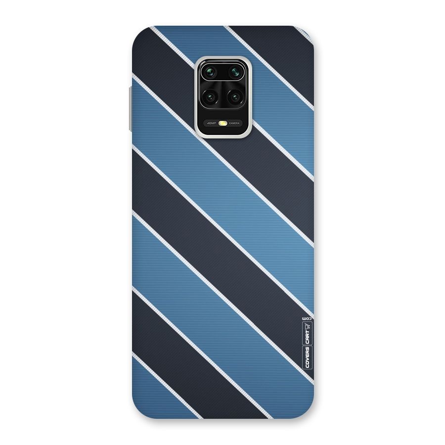 Blue Black Stripes Back Case for Redmi Note 9 Pro