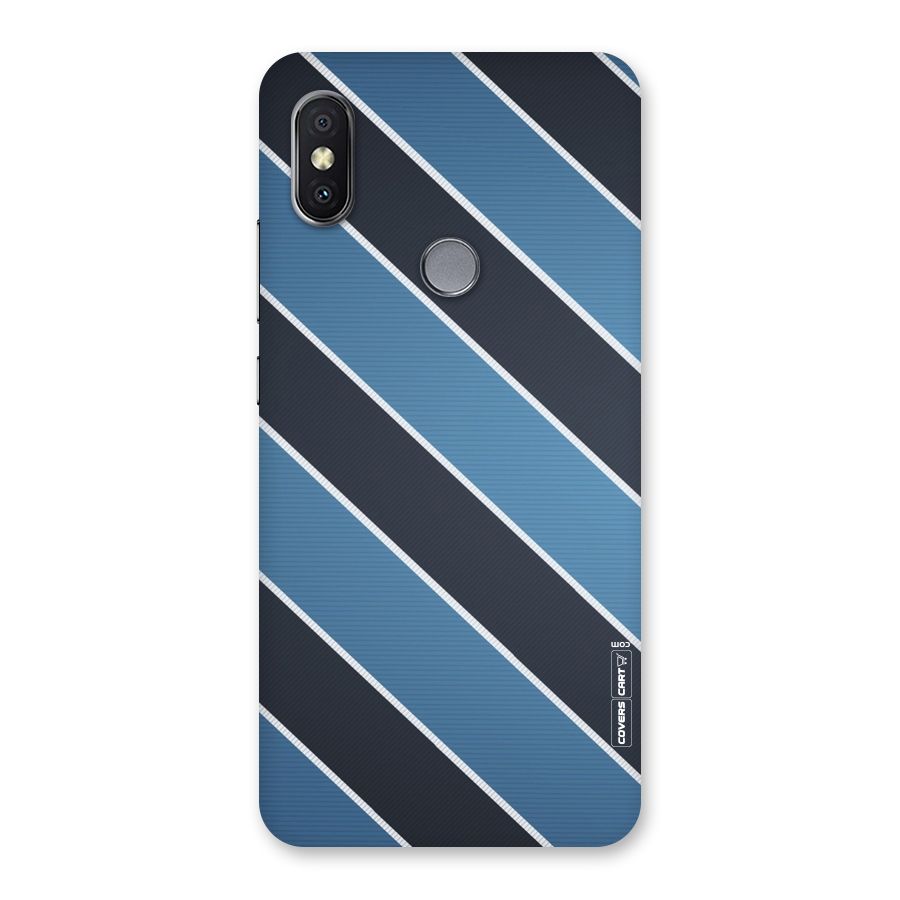 Blue Black Stripes Back Case for Redmi Y2