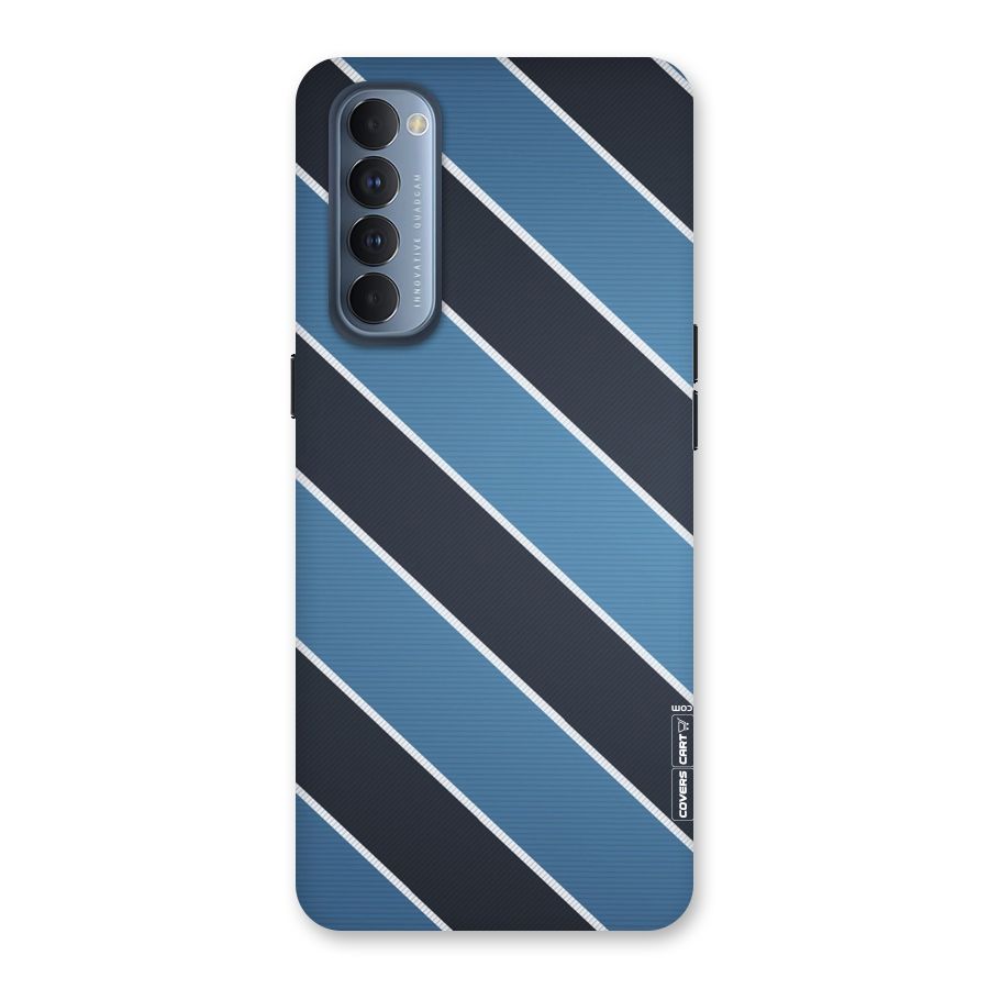 Blue Black Stripes Back Case for Reno4 Pro