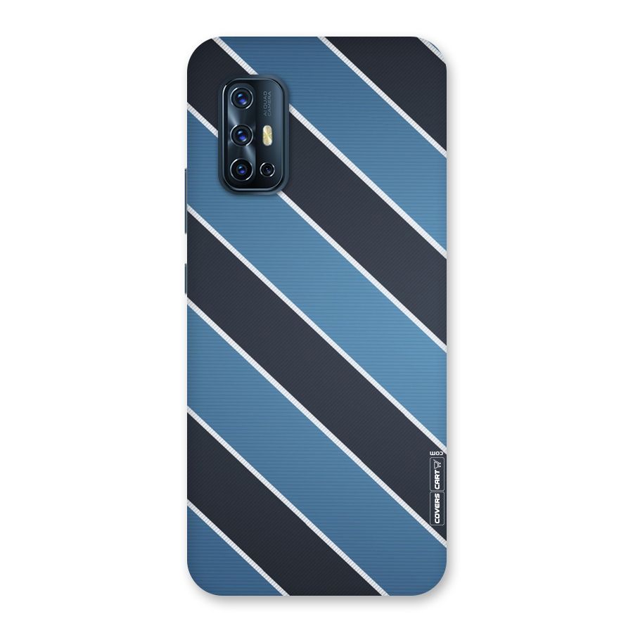 Blue Black Stripes Back Case for Vivo V17
