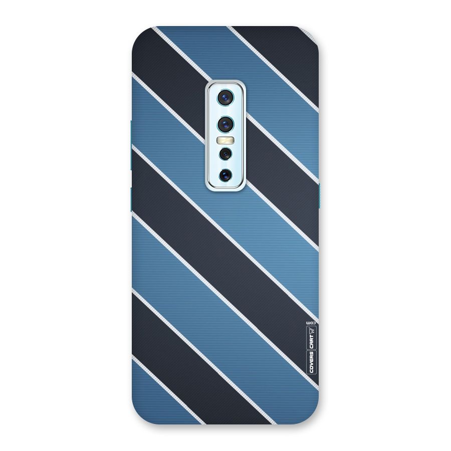 Blue Black Stripes Back Case for Vivo V17 Pro
