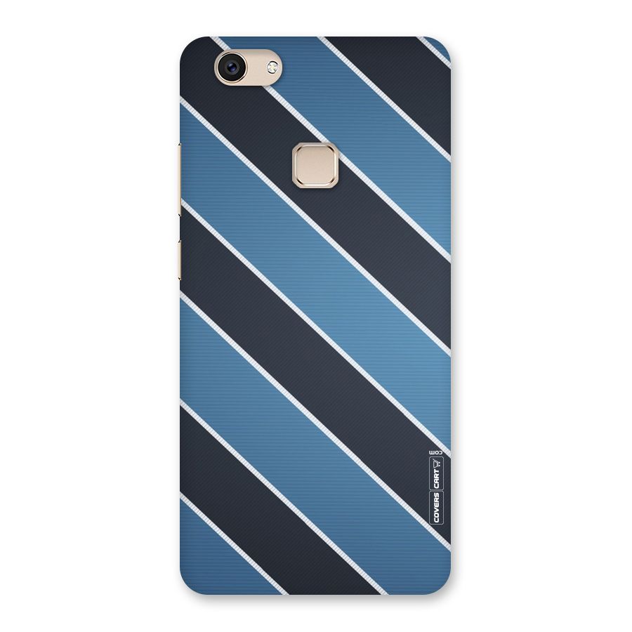 Blue Black Stripes Back Case for Vivo V7