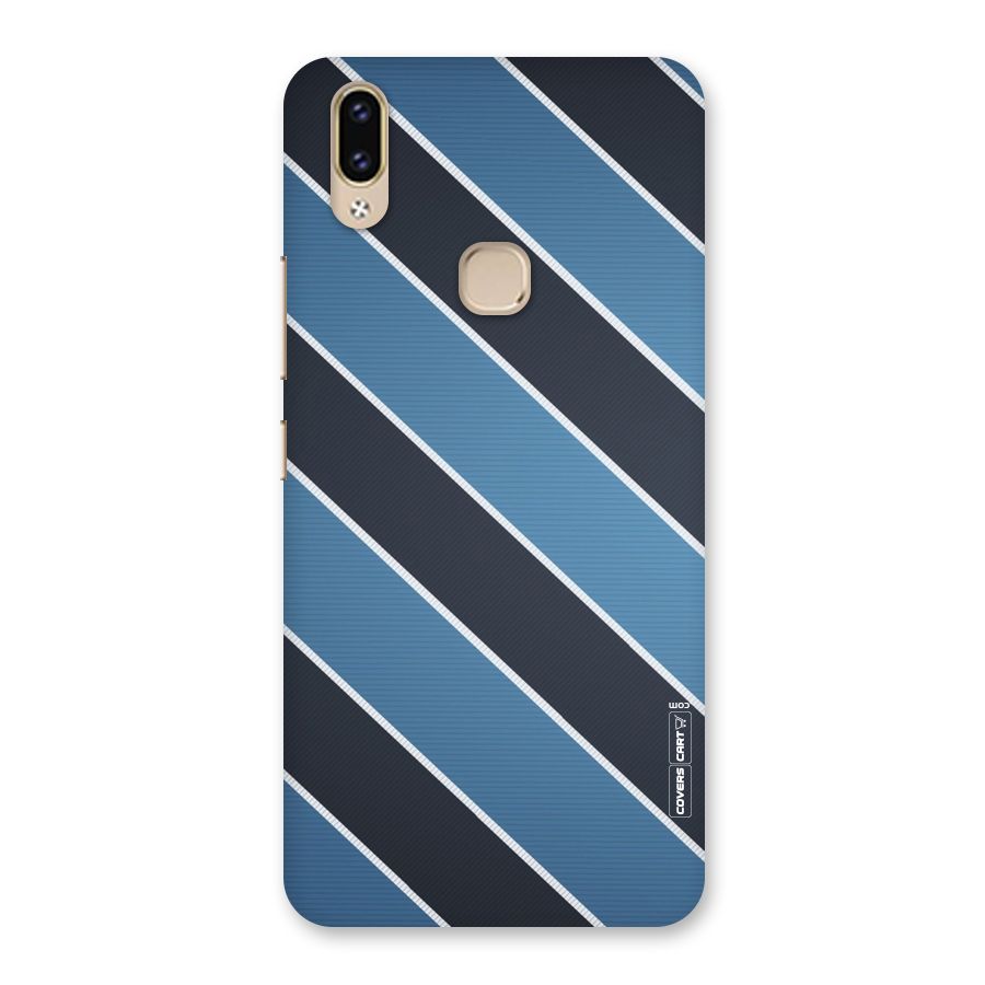 Blue Black Stripes Back Case for Vivo V9 Youth