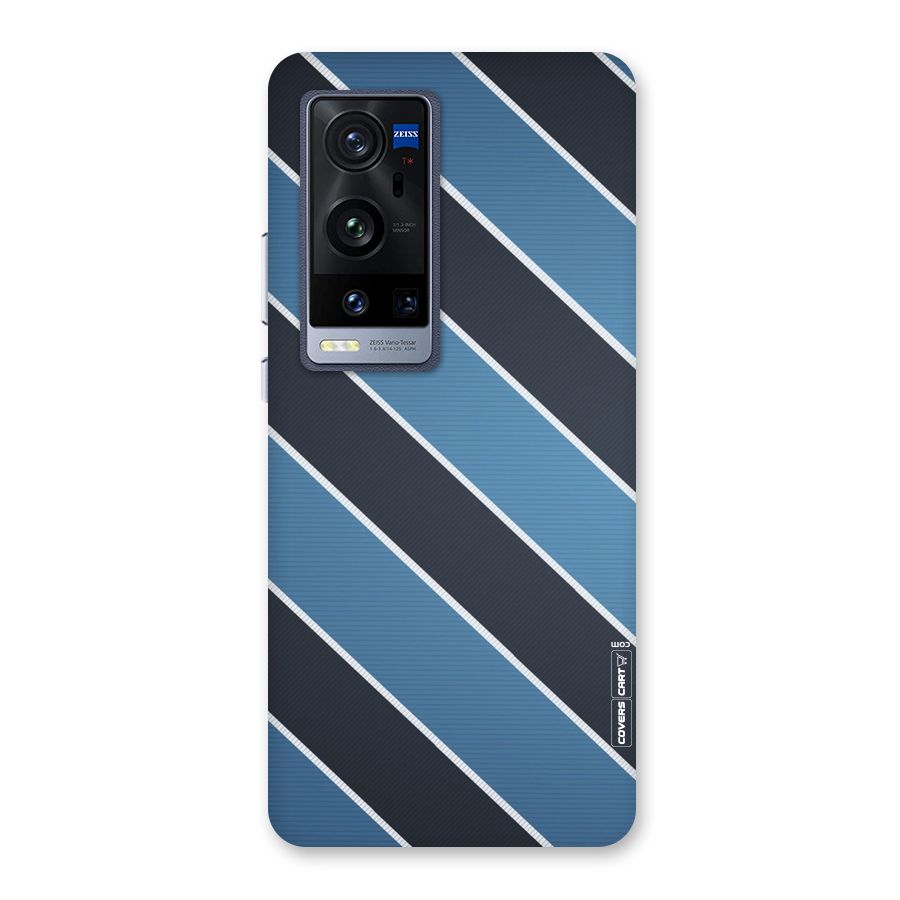 Blue Black Stripes Back Case for Vivo X60 Pro Plus