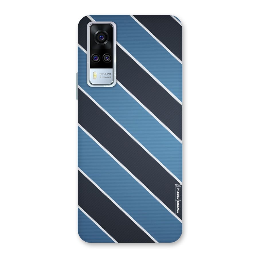 Blue Black Stripes Back Case for Vivo Y31