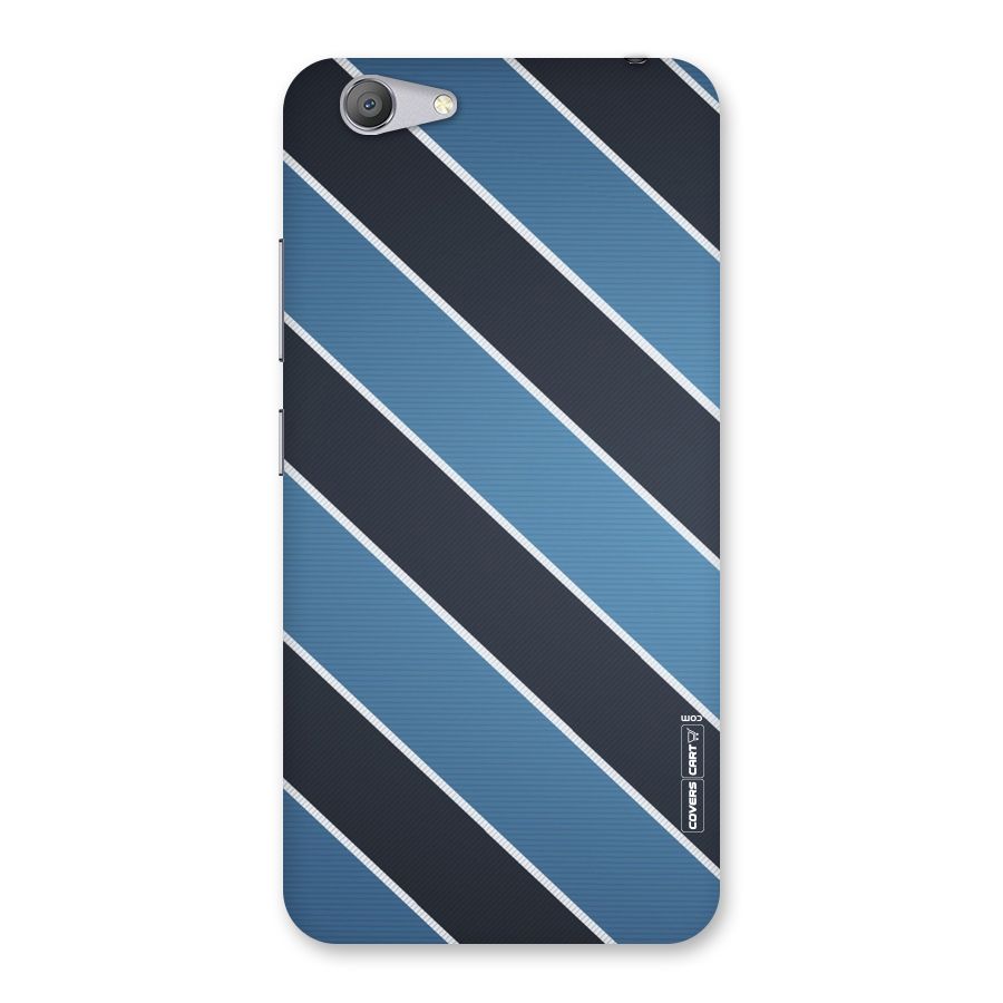 Blue Black Stripes Back Case for Vivo Y53