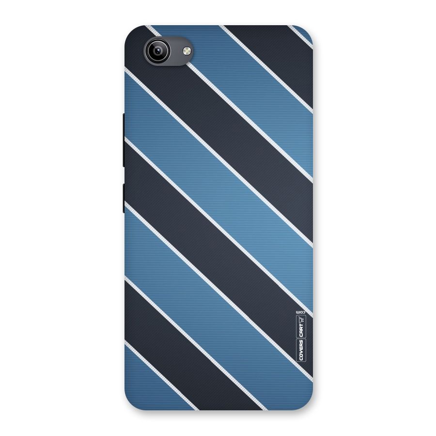 Blue Black Stripes Back Case for Vivo Y81i