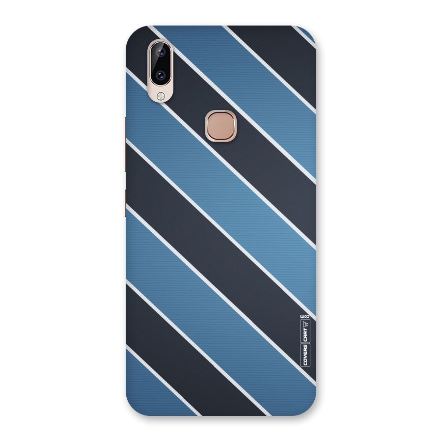 Blue Black Stripes Back Case for Vivo Y83 Pro