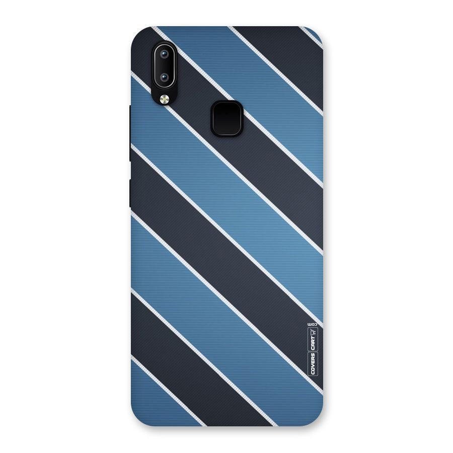 Blue Black Stripes Back Case for Vivo Y93