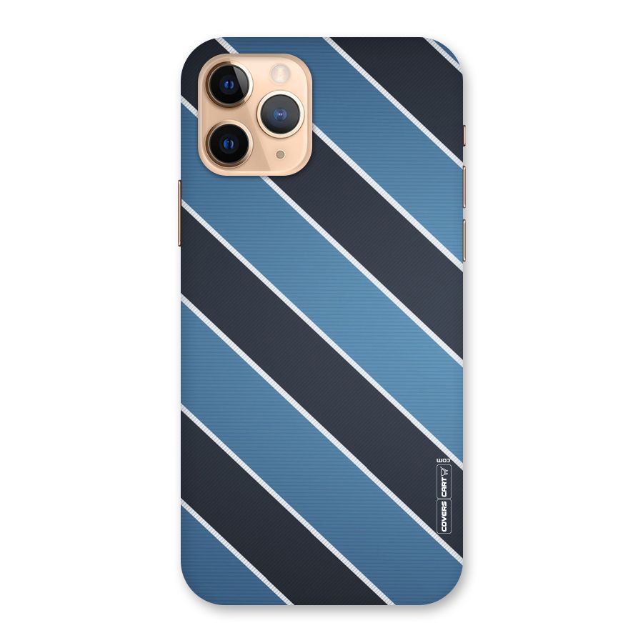 Blue Black Stripes Back Case for iPhone 11 Pro