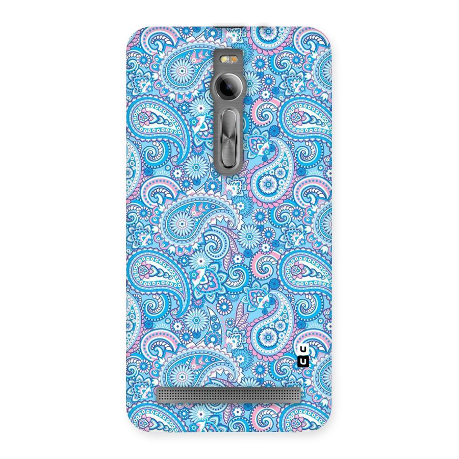 Blue Block Pattern Back Case for Asus Zenfone 2