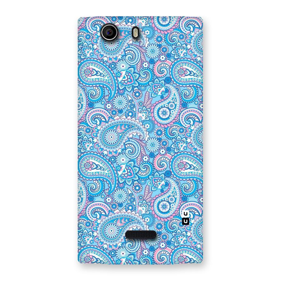 Blue Block Pattern Back Case for Canvas Nitro 2 E311