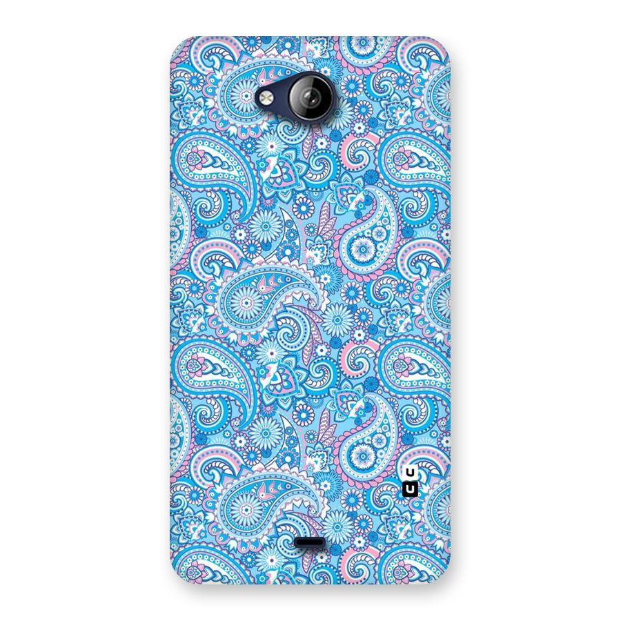 Blue Block Pattern Back Case for Canvas Play Q355
