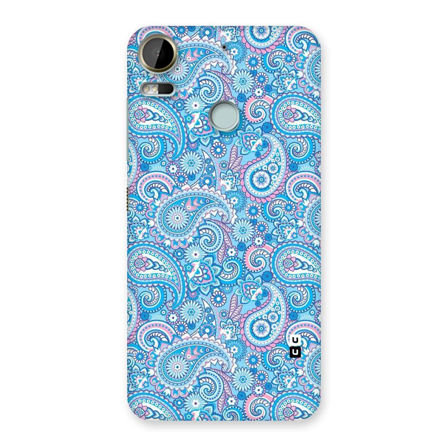 Blue Block Pattern Back Case for Desire 10 Pro