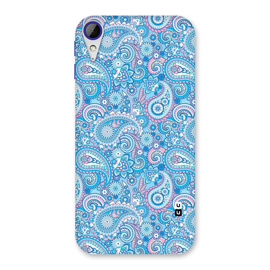 Blue Block Pattern Back Case for Desire 830