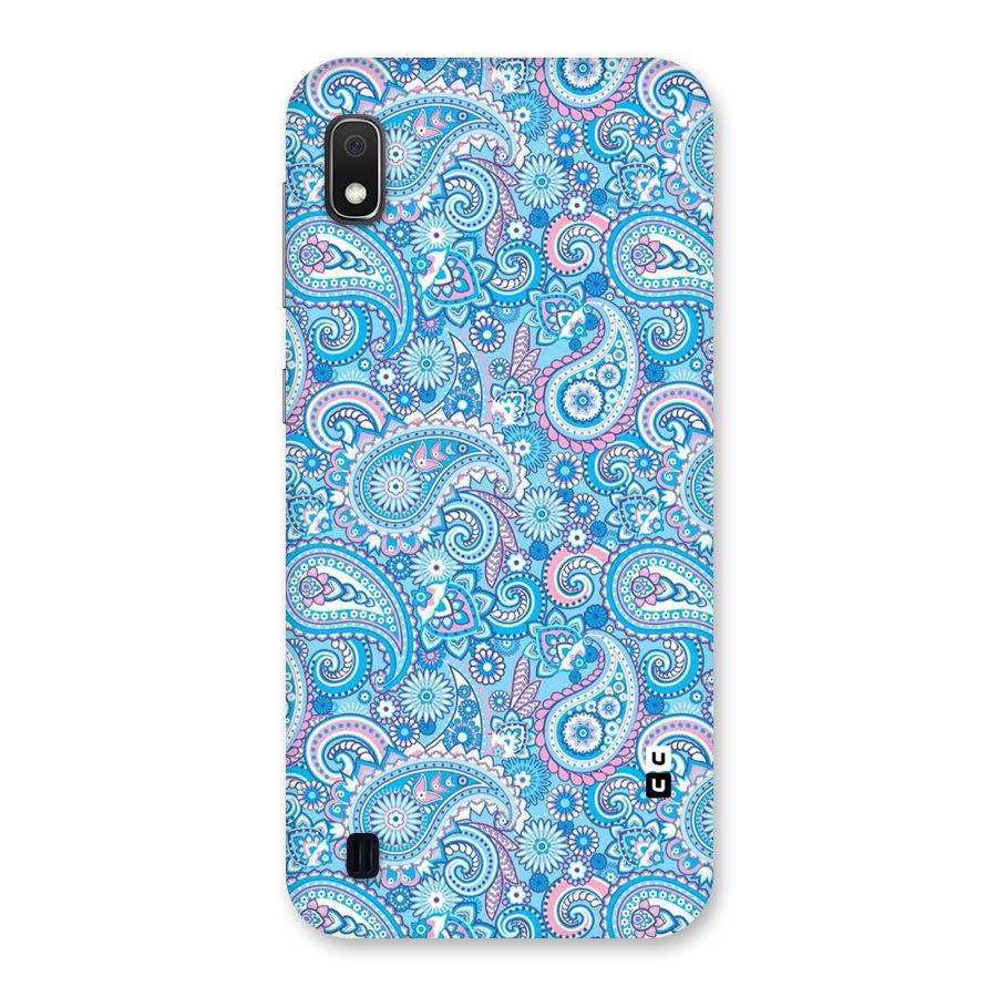 Blue Block Pattern Back Case for Galaxy A10