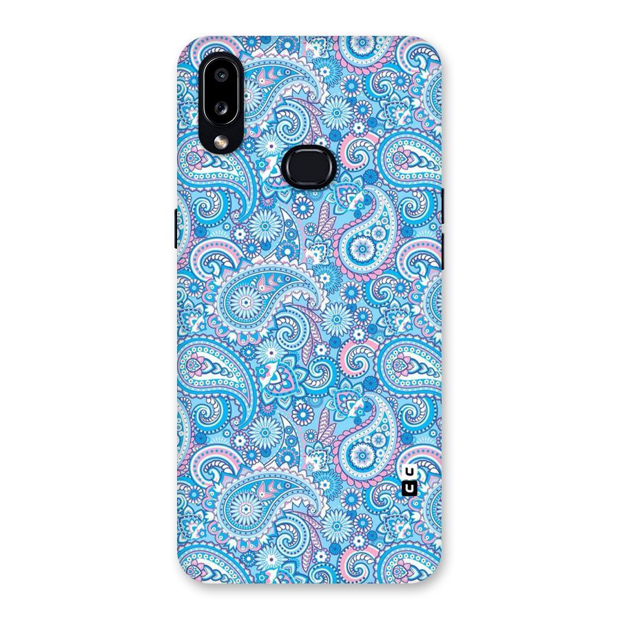 Blue Block Pattern Back Case for Galaxy A10s