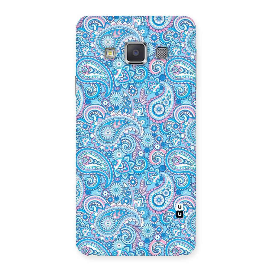 Blue Block Pattern Back Case for Galaxy A3