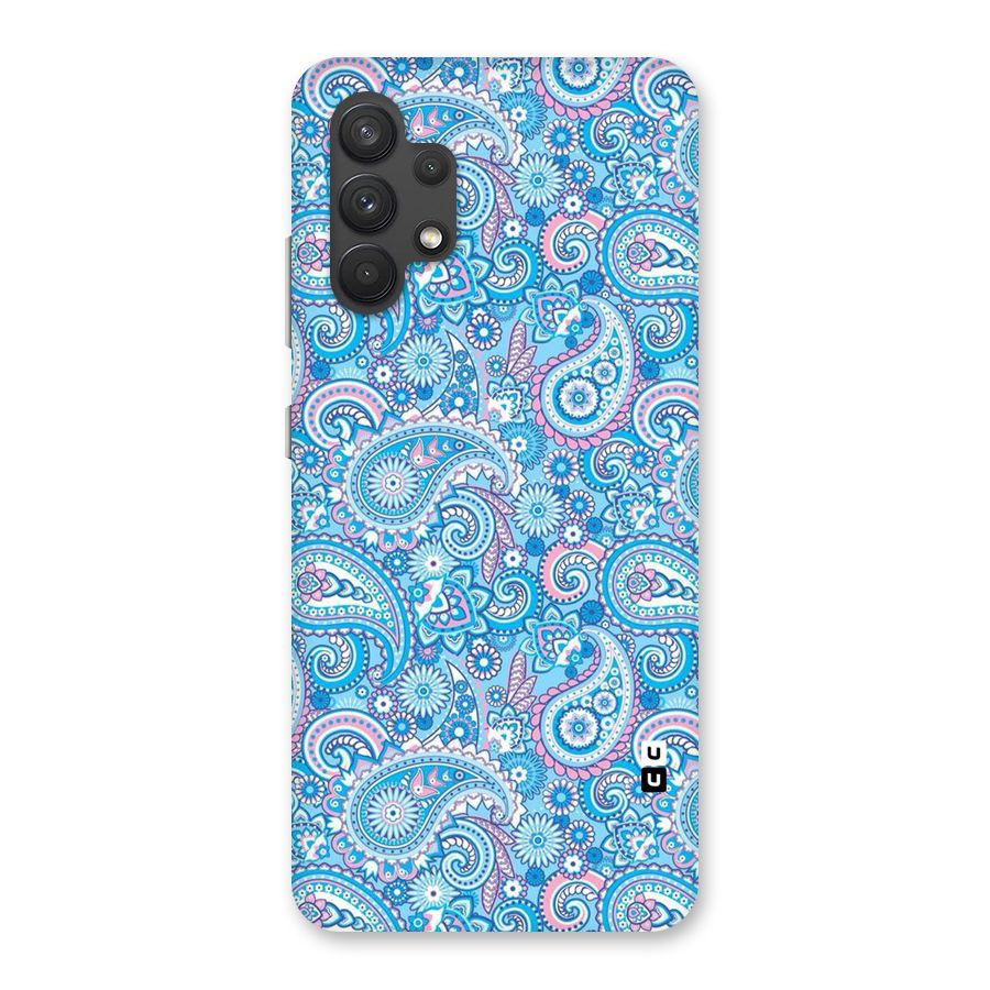 Blue Block Pattern Back Case for Galaxy A32