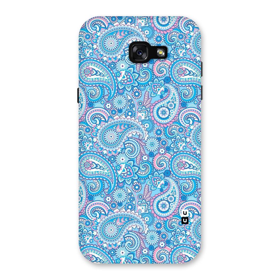 Blue Block Pattern Back Case for Galaxy A7 (2017)