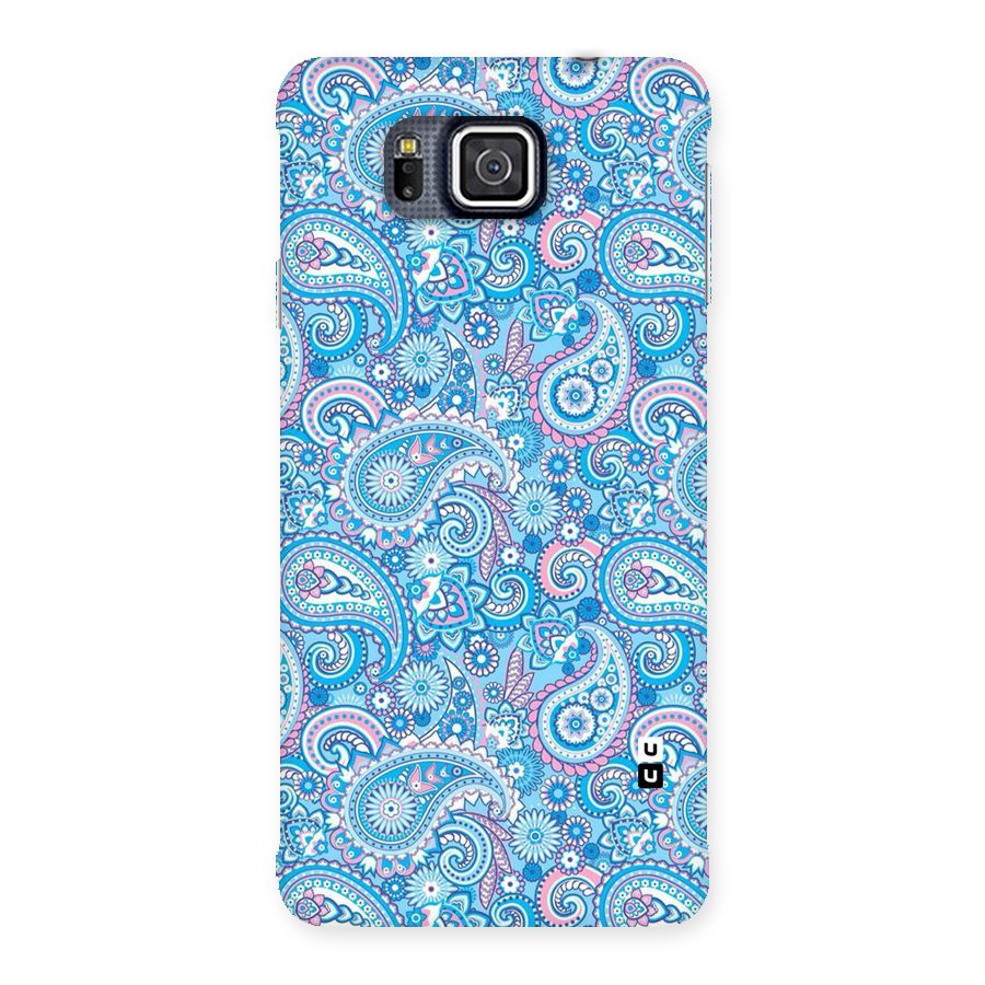 Blue Block Pattern Back Case for Galaxy Alpha