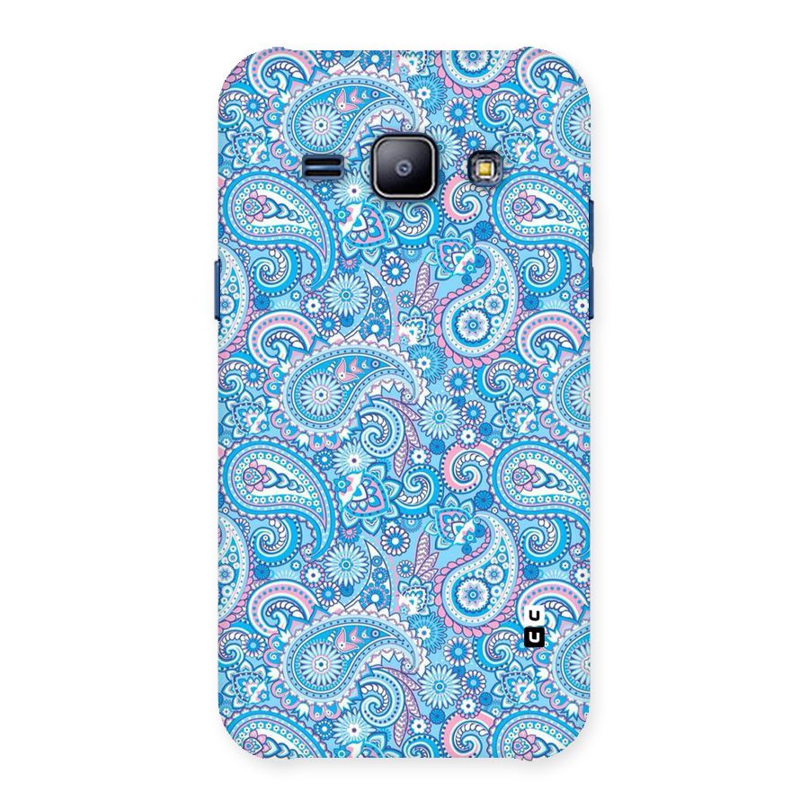 Blue Block Pattern Back Case for Galaxy J1