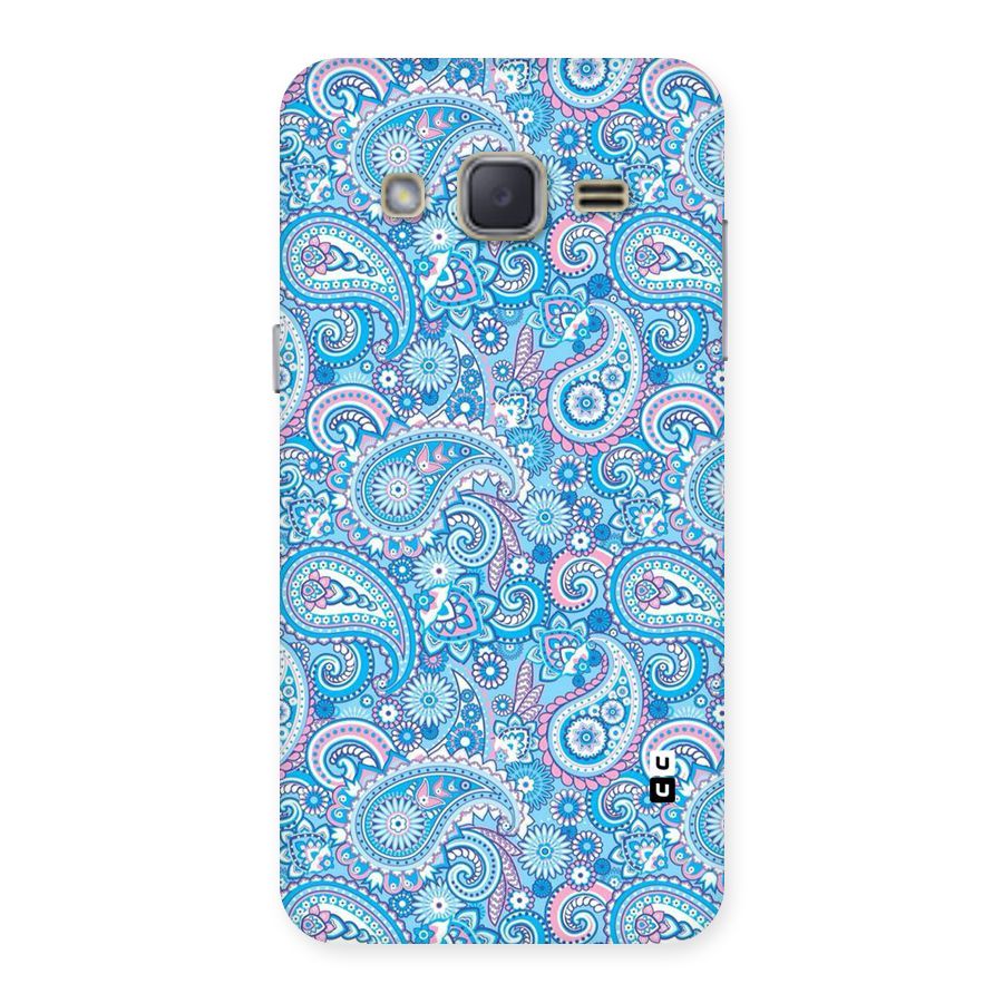 Blue Block Pattern Back Case for Galaxy J2