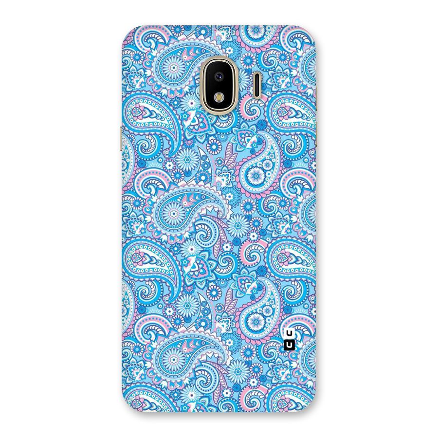 Blue Block Pattern Back Case for Galaxy J4