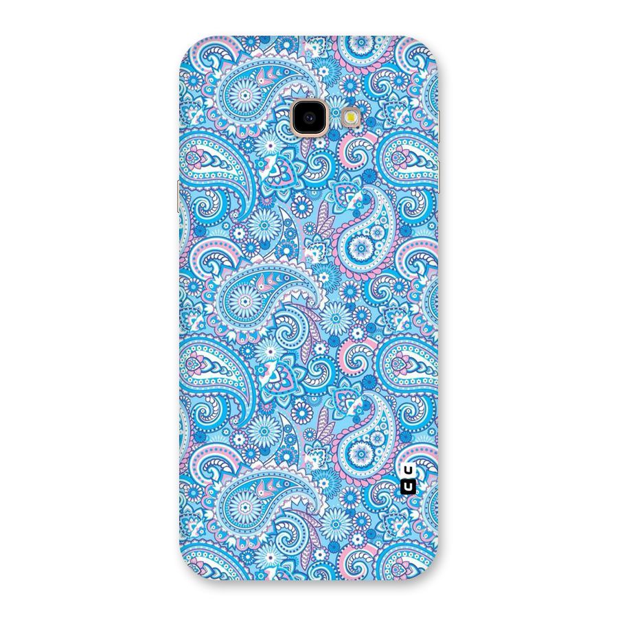 Blue Block Pattern Back Case for Galaxy J4 Plus