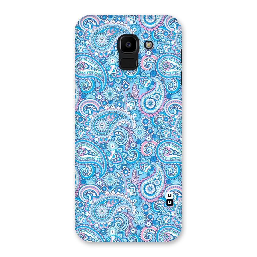 Blue Block Pattern Back Case for Galaxy J6