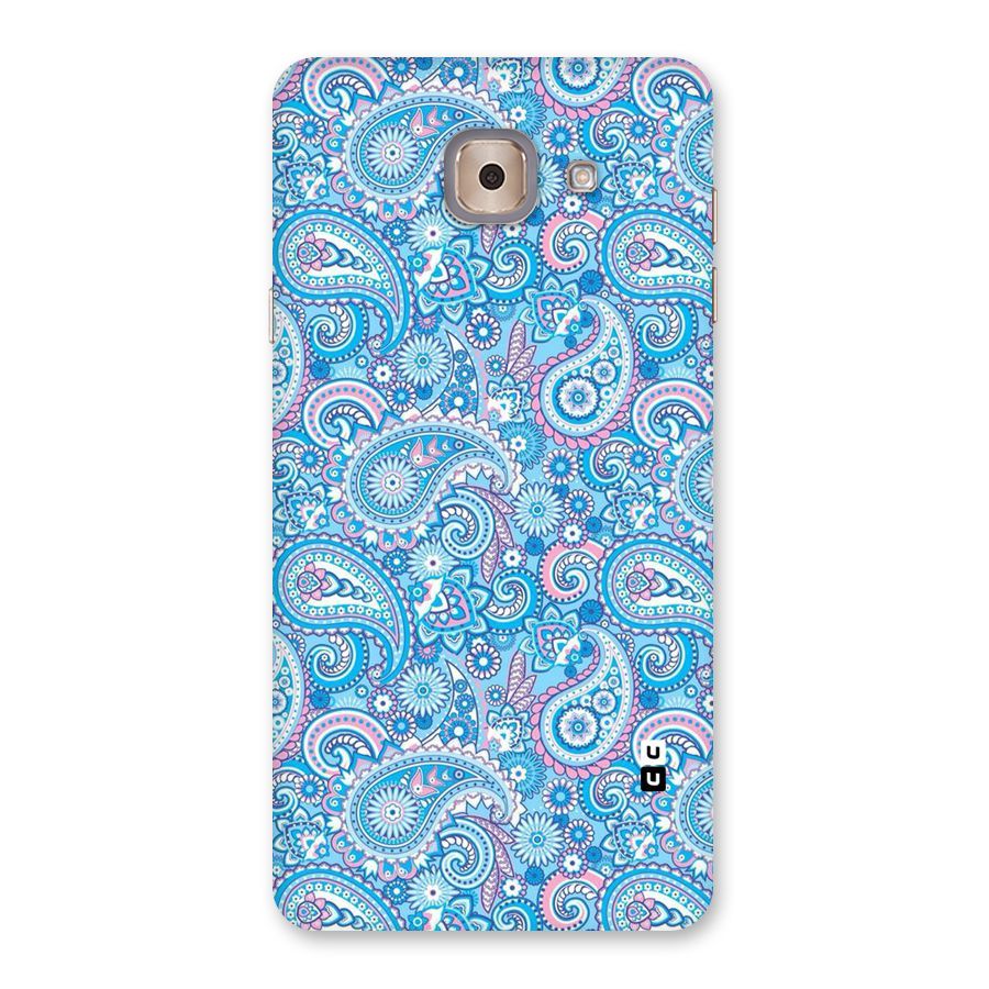 Blue Block Pattern Back Case for Galaxy J7 Max