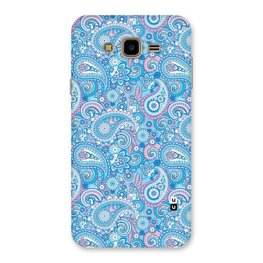 Blue Block Pattern Back Case for Galaxy J7 Nxt