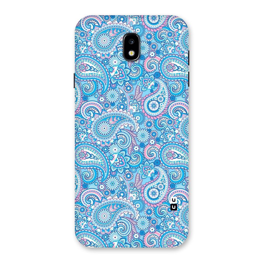 Blue Block Pattern Back Case for Galaxy J7 Pro