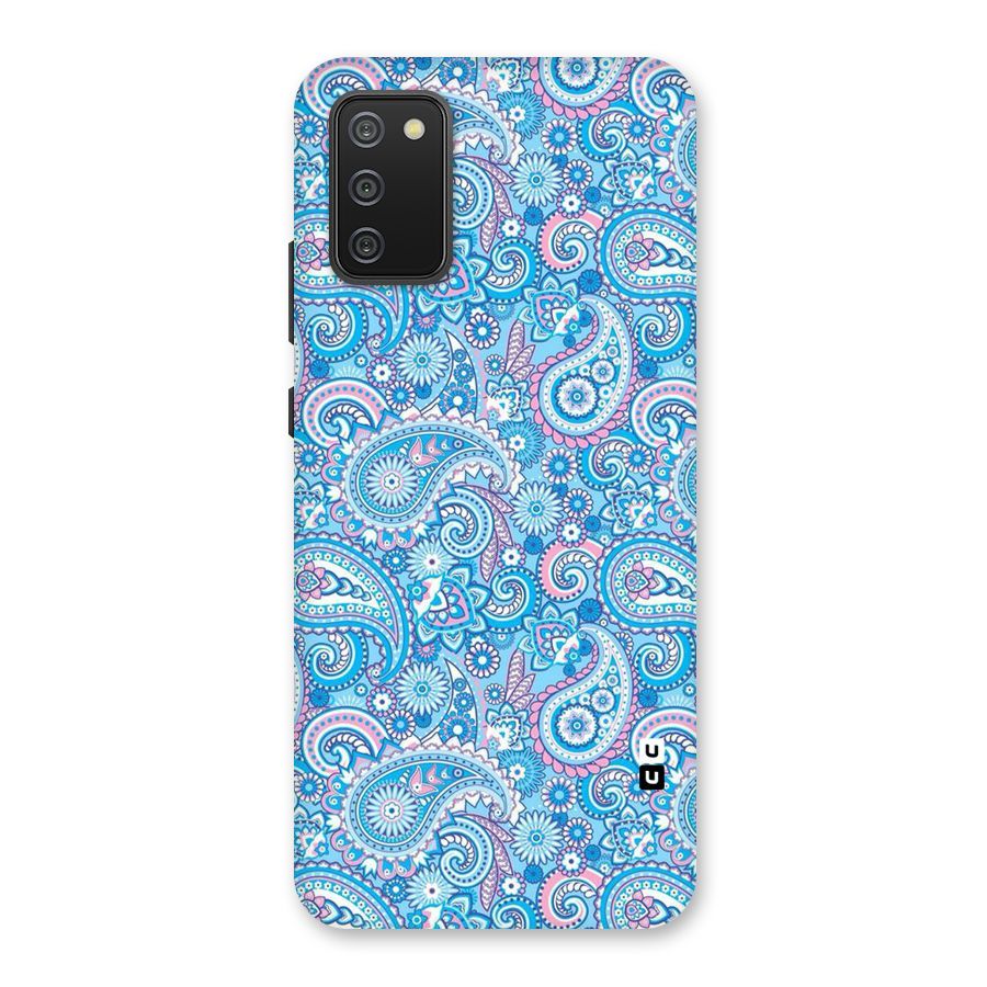 Blue Block Pattern Back Case for Galaxy M02s