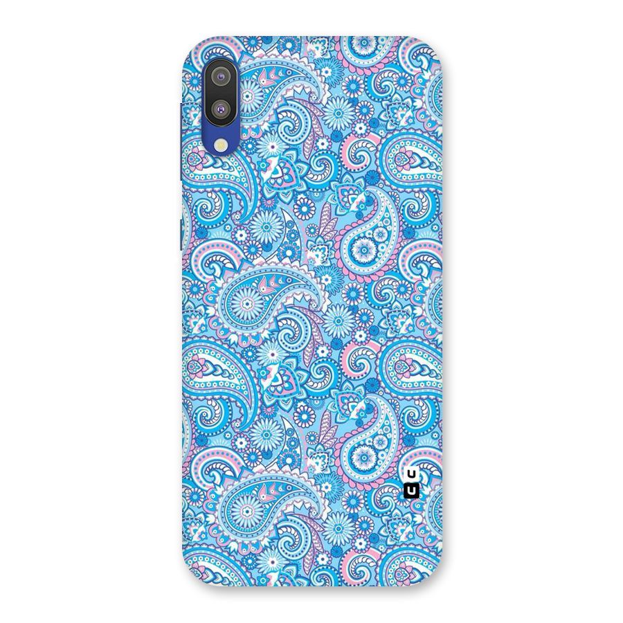 Blue Block Pattern Back Case for Galaxy M10