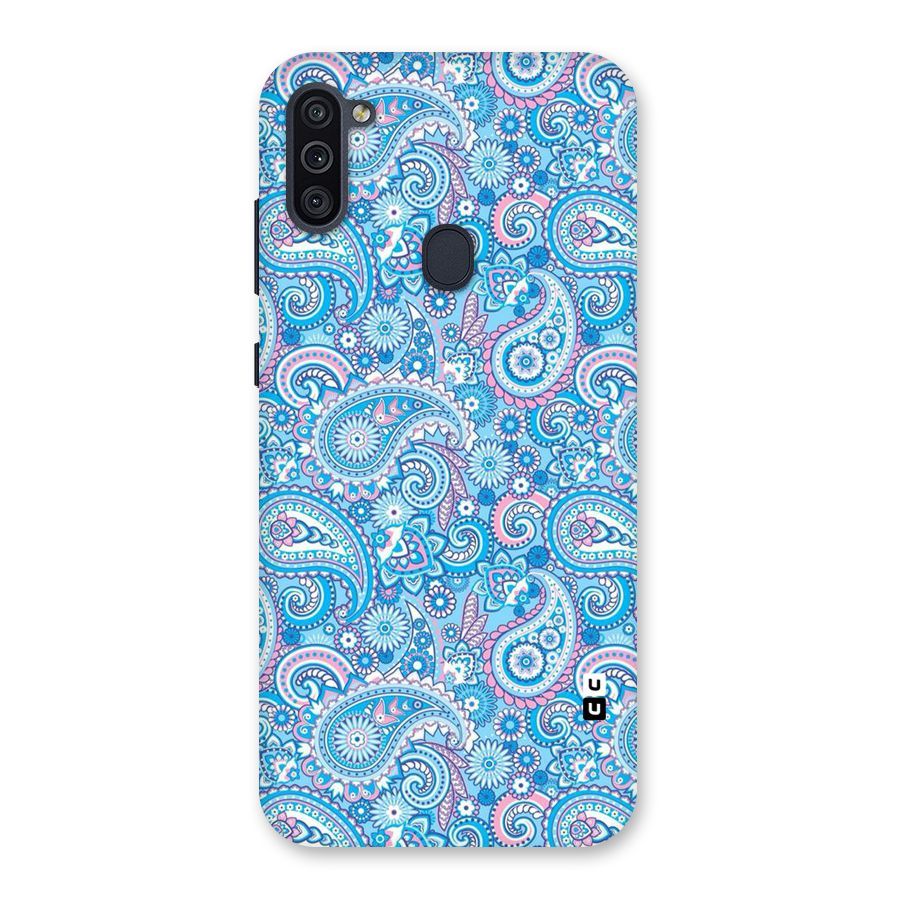Blue Block Pattern Back Case for Galaxy M11