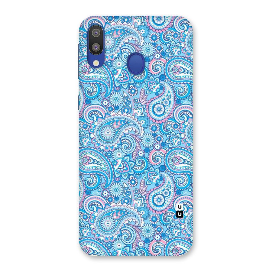 Blue Block Pattern Back Case for Galaxy M20